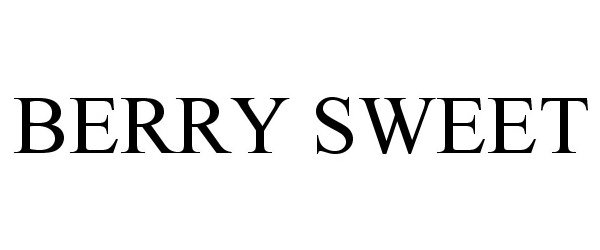 Trademark Logo BERRY SWEET