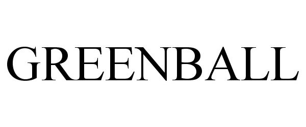 Trademark Logo GREENBALL
