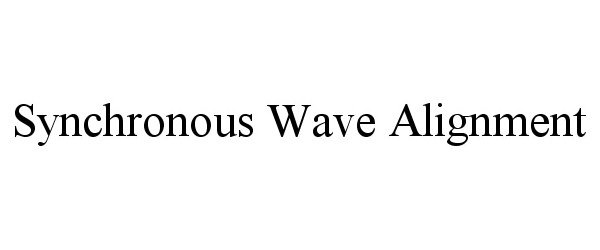  SYNCHRONOUS WAVE ALIGNMENT