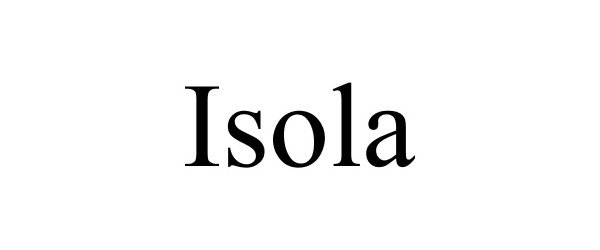 Trademark Logo ISOLA