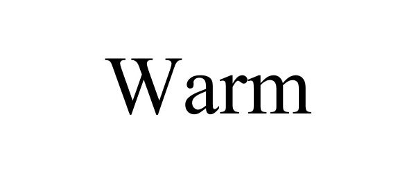 Trademark Logo WARM