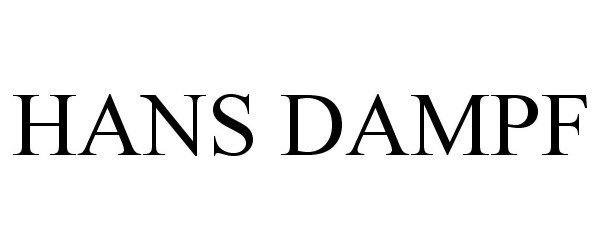 Trademark Logo HANS DAMPF