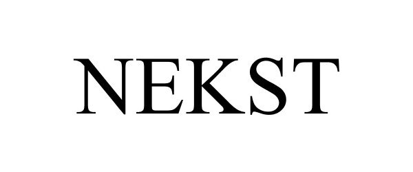 Trademark Logo NEKST