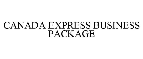  CANADA EXPRESS BUSINESS PACKAGE