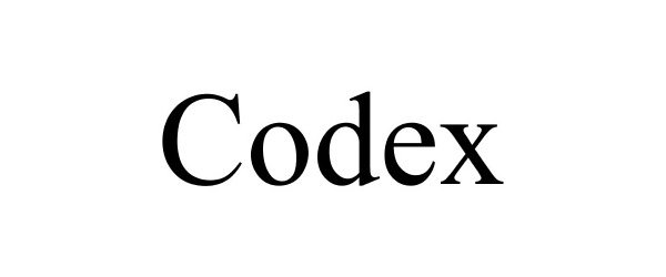 Trademark Logo CODEX