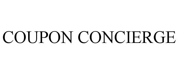 Trademark Logo COUPON CONCIERGE