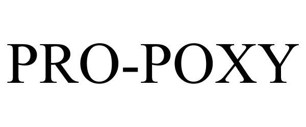 Trademark Logo PRO-POXY