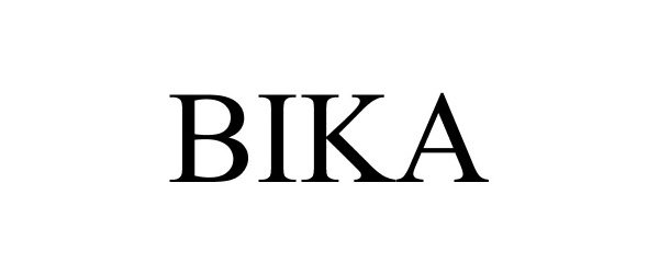 Trademark Logo BIKA