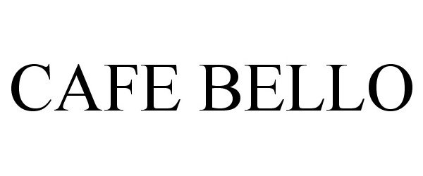 Trademark Logo CAFE BELLO
