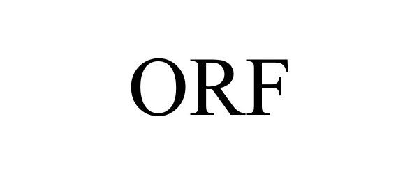 Trademark Logo ORF