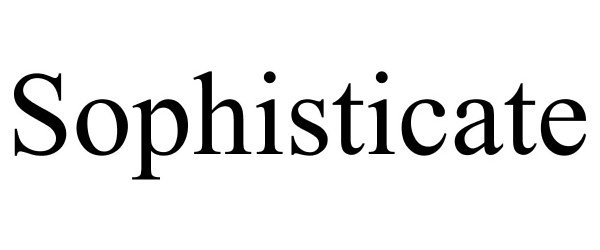 Trademark Logo SOPHISTICATE