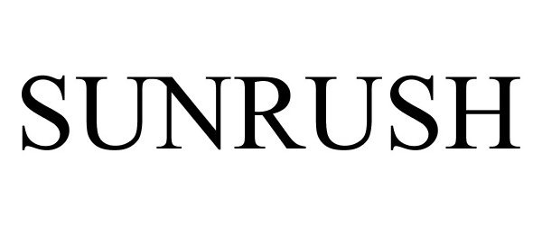 Trademark Logo SUNRUSH