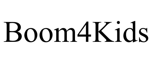 Trademark Logo BOOM4KIDS