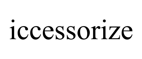 Trademark Logo ICCESSORIZE