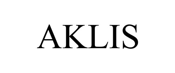 Trademark Logo AKLIS
