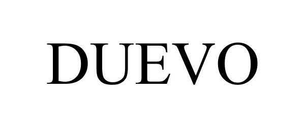 Trademark Logo DUEVO