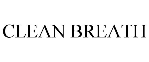 Trademark Logo CLEAN BREATH