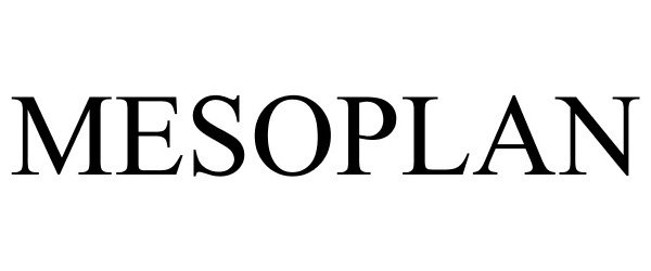 Trademark Logo MESOPLAN