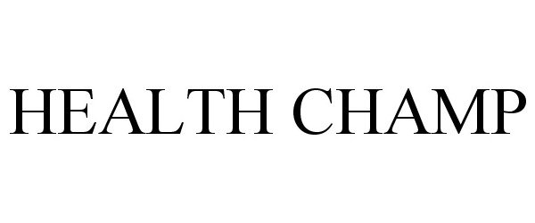  HEALTH CHAMP