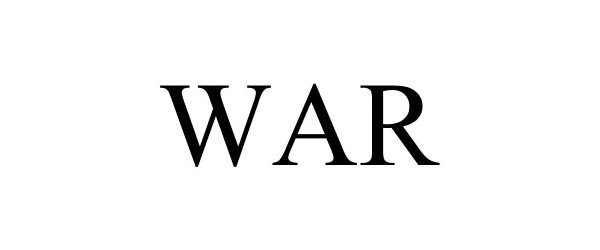 Trademark Logo WAR