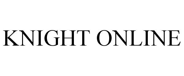 Trademark Logo KNIGHT ONLINE