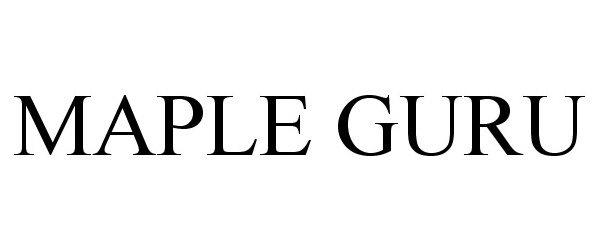  MAPLE GURU