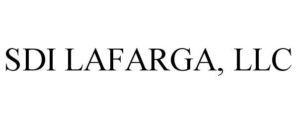 Trademark Logo SDI LAFARGA, LLC