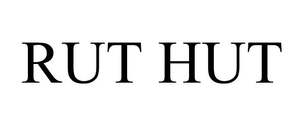 Trademark Logo RUT HUT