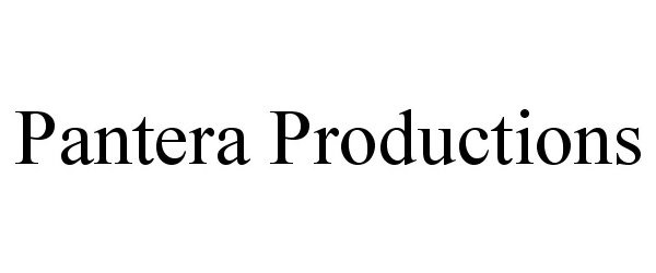  PANTERA PRODUCTIONS