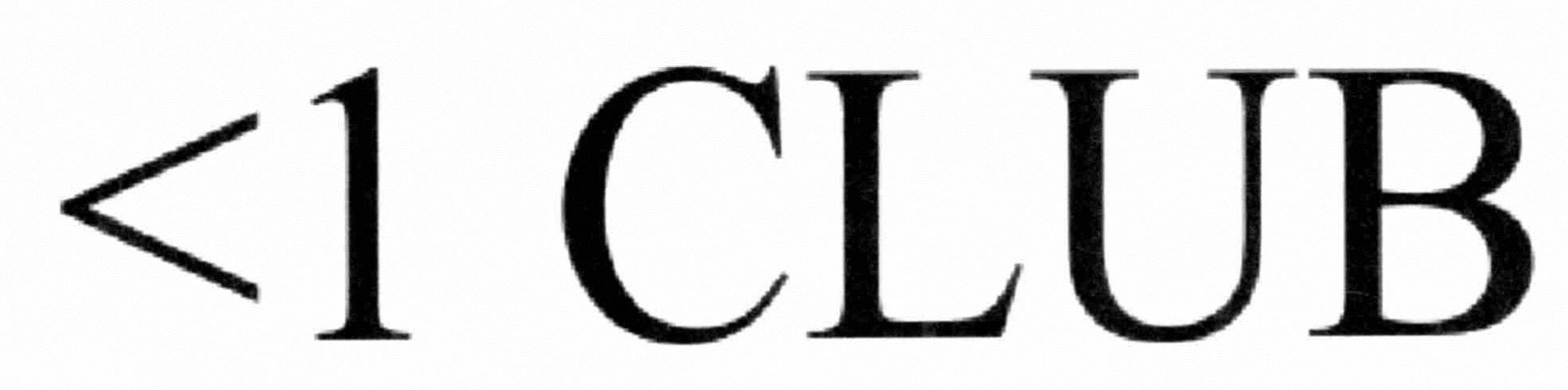 Trademark Logo &lt;1 CLUB