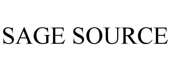 Trademark Logo SAGE SOURCE