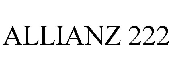 Trademark Logo ALLIANZ 222