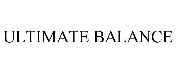 Trademark Logo ULTIMATE BALANCE