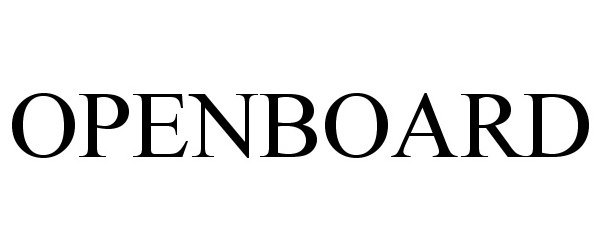 Trademark Logo OPENBOARD