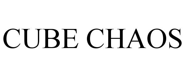 Trademark Logo CUBE CHAOS