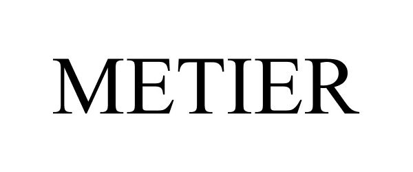 Trademark Logo METIER
