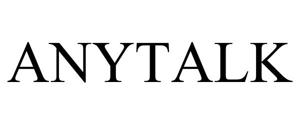 Trademark Logo ANYTALK