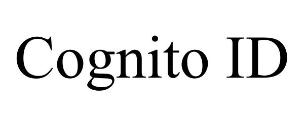 Trademark Logo COGNITO ID