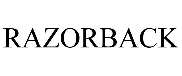 Trademark Logo RAZORBACK