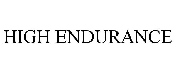 Trademark Logo HIGH ENDURANCE