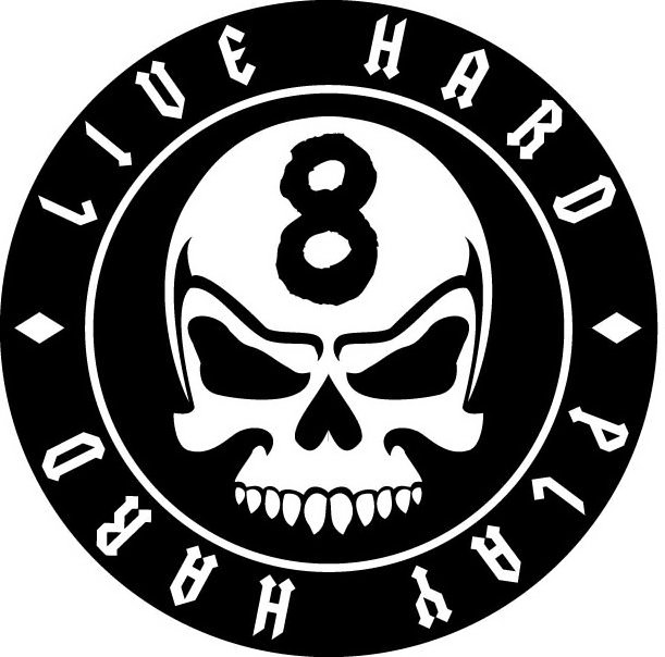 Trademark Logo LIVE HARD PLAY HARD 8