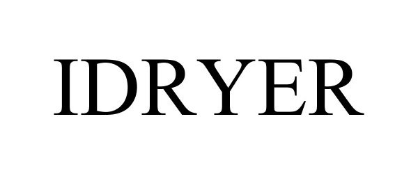 Trademark Logo IDRYER