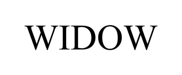 Trademark Logo WIDOW