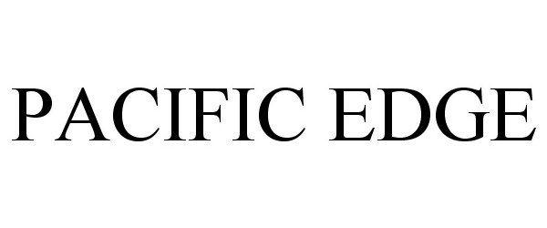 Trademark Logo PACIFIC EDGE