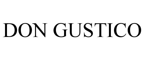 Trademark Logo DON GUSTICO