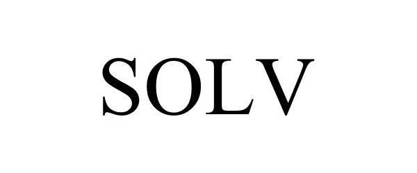 Trademark Logo SOLV