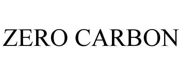 Trademark Logo ZERO CARBON