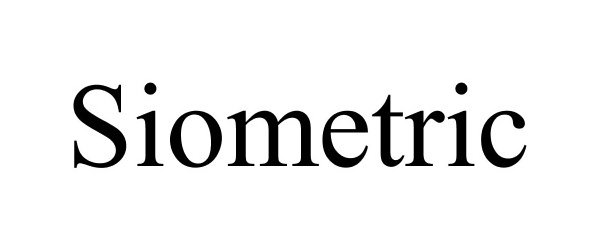 Trademark Logo SIOMETRIC