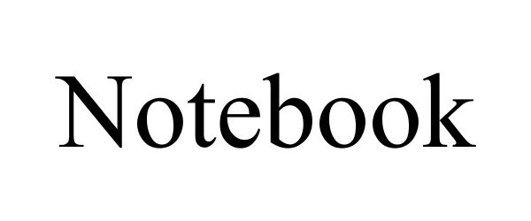 Trademark Logo NOTEBOOK