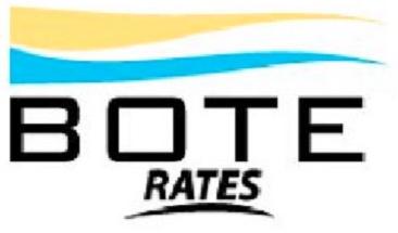 Trademark Logo BOTE RATES